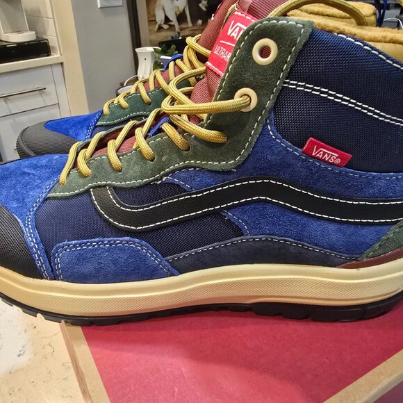 Vans Ultrarange Exo Hi MTE Multi Blue Red Green Hiking Shoe Sneaker Boot MENS 10 - Picture 7 of 13
